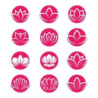 Beauty Lotus Logo Bilder vektor