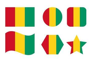 Guinea-Flagge einfache Illustration für Unabhängigkeitstag oder Wahl vektor