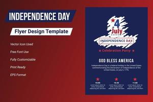 lycklig självständighetsdag 4 juli, Amerikas förenta staters dag. vektor