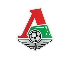 lokomotiv Moscou klubb logotyp symbol ryssland liga fotboll abstrakt design vektor illustration