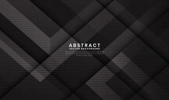 svart abstrakt geometrisk bakgrund med diagonala rörelser vektor