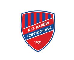 rakow czestochowa klubb logotyp symbol polen liga fotboll abstrakt design vektor illustration