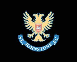 st Johannesstein fc Verein Logo Symbol Schottland Liga Fußball abstrakt Design Vektor Illustration mit schwarz Hintergrund