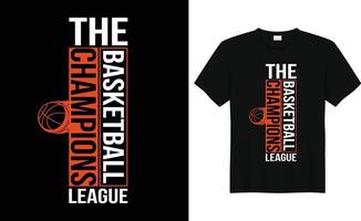 basketboll sporten, den mästare, typografi grafisk design, för t-shirt grafik, vektor illustration