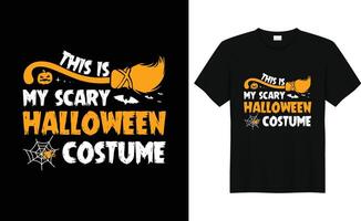 trendig halloween t-shirt design vektor