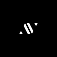 en och v brev logotyp begrepp, premie linje alfabet monogram emblem, grafisk symbol för företags- företag identitet vektor