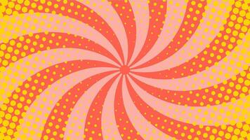 bakgrund sunburst spiral textur design komisk stil. vektor illustration. mall baner, affisch befordran.