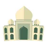 Vektor Muslim Moschee religiös Tempel Gebäude Vektor Illustration isoliert auf ein Weiß Hintergrund