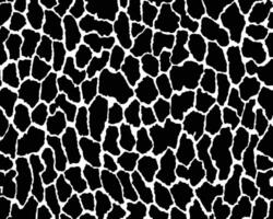 Vektor schwarzes Giraffendruckmuster Tier nahtlos. Giraffenhaut abstrakt zum Drucken, Schneiden und Basteln, ideal für Tassen, Aufkleber, Schablonen, Web, Cover. Wandaufkleber, Heimdekoration und mehr.