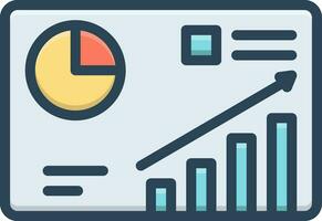 Farbe Symbol zum Analyse vektor