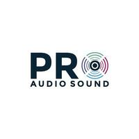 Brief Ö mit Audio- Logo, Klang Logo Design Vorlage vektor