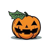 Halloween Kürbis Vektor Symbol Logo Geist Charakter Karikatur Illustration