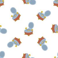 abstrakte nahtlose Babytöpfe aus Kunststoff mit bequemem Griff vektor