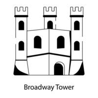 trendiger Broadway-Tower vektor