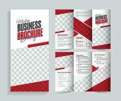 korporativ Geschäft dreifach Broschüre Vorlage Design vektor
