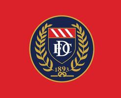 Dundee fc Verein Symbol Logo Schottland Liga Fußball abstrakt Design Vektor Illustration mit rot Hintergrund