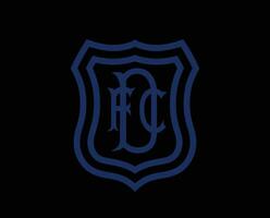 Dundee fc Symbol Verein Logo Blau Schottland Liga Fußball abstrakt Design Vektor Illustration mit schwarz Hintergrund