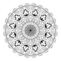 blommig mandala mönster design vektor illustration