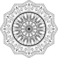 blommig mandala mönster design vektor illustration