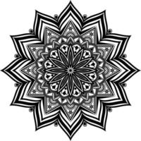 svart mandala för design, mandala cirkulär mönster design vektor