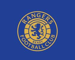 Glasgow Ranger Verein Symbol Logo Schottland Liga Fußball abstrakt Design Vektor Illustration mit Blau Hintergrund