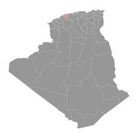 chlef Provinz Karte, administrative Aufteilung von Algerien. vektor