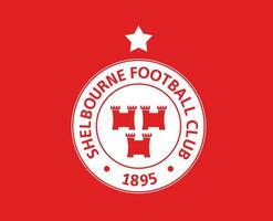 shelbourne Logo Verein Symbol Irland Liga Fußball abstrakt Design Vektor Illustration mit rot Hintergrund