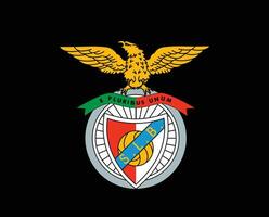 benfica klubb logotyp symbol portugal liga fotboll abstrakt design vektor illustration med svart bakgrund