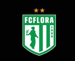 Flora Tallinn Verein Logo Symbol Estland Liga Fußball abstrakt Design Vektor Illustration mit schwarz Hintergrund