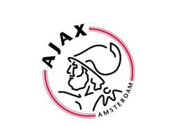 ajax Amsterdam Verein Logo Symbol Niederlande Eredivisie Liga Fußball abstrakt Design Vektor Illustration