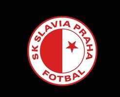 sk slawien Prag Logo Verein Symbol Tschechisch Republik Liga Fußball abstrakt Design Vektor Illustration mit schwarz Hintergrund