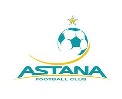 fc astana klubb symbol logotyp kazakhstan liga fotboll abstrakt design vektor illustration
