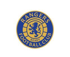 glasgow rangers klubb symbol logotyp skottland liga fotboll abstrakt design vektor illustration