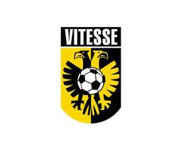 vitesse arnhem klubb logotyp symbol nederländerna eredivisie liga fotboll abstrakt design vektor illustration