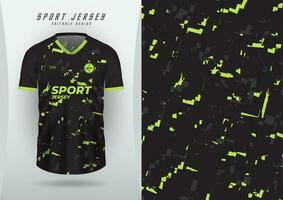Hintergrund zum Sport, Jersey, Fußball, Laufen Jersey, Rennen Jersey, Radfahren. schwarz Oberfläche, Pixel Muster, Limette grün. vektor