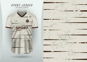 Hintergrund zum Sport, Jersey, Fußball, Laufen Jersey, Rennen Jersey, Radfahren, Sahne Textur, Muster, Grunge und braun Linien. vektor