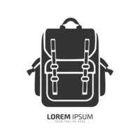 minimal und abstrakt Logo von Tasche Symbol Box Vektor Besuch Tasche Silhouette isoliert Design