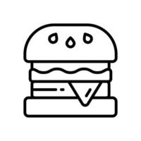 Burger Linie Symbol. Vektor Symbol zum Ihre Webseite, Handy, Mobiltelefon, Präsentation, und Logo Design.