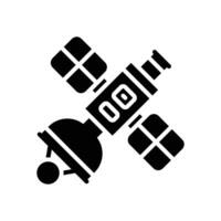 Satellit Glyphe Symbol. Vektor Symbol zum Ihre Webseite, Handy, Mobiltelefon, Präsentation, und Logo Design.
