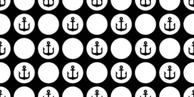 Anker nahtlos Muster Vektor Boot Pirat Helm maritim nautisch Polka Punkt wiederholen Hintergrund Schal isoliert Fliese Hintergrund Design