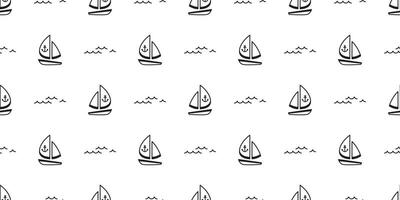 båt sömlös mönster vektor Yacht pirat ankare roder havs nautisk hav hav Vinka scarf isolerat upprepa tapet bricka bakgrund klotter design