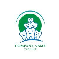 Dental Gesundheit Pflege Logo Design vektor