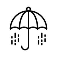 modisch Design von Regenschirm Symbol, isoliert auf Weiß Hintergrund vektor