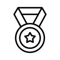 ein modisch Vektor Design von Medaille im modern Stil, ein editierbar Symbol von Star Medaille