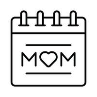 Mütter Tag Kalender Vektor Design, bereit zum Prämie verwenden