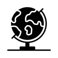kreativ entworfen Symbol von Tabelle Kugel, Konzept Vektor von Erdkunde im modisch Stil