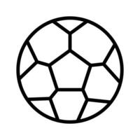 ein Gut entworfen Symbol von Fußball im modisch Stil, isoliert auf Weiß Hintergrund vektor