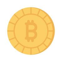 Gut entworfen Symbol von Bitcoin, Kryptowährung Münze Vektor Design