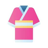 kimono vektor design isolerat på vit bakgrund, japansk karategi klänning