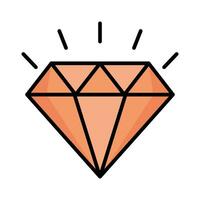 diamant vektor ikon, kol kristalliserade strukturera